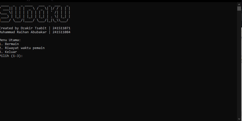 Permainan Sudoku Terminal